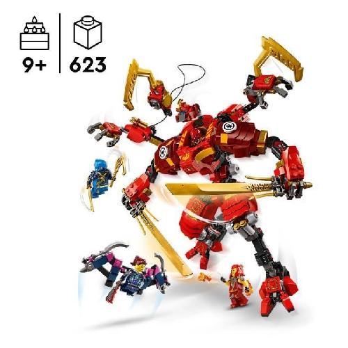 Jeu D'assemblage - Jeu De Construction - Jeu De Manipulation LEGO NINJAGO 71812 Le Robot Grimpeur Ninja de Kai. Set de Jeu d'Aventure pour Enfants