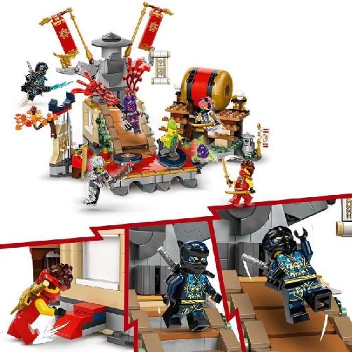 Jeu D'assemblage - Jeu De Construction - Jeu De Manipulation LEGO NINJAGO 71818 L'arene de combat du tournoi - Jouet d'action ninja pour enfant