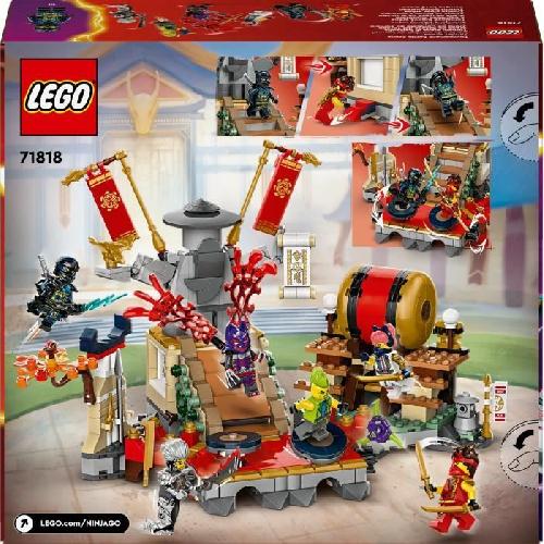 Jeu D'assemblage - Jeu De Construction - Jeu De Manipulation LEGO NINJAGO 71818 L'arene de combat du tournoi - Jouet d'action ninja pour enfant