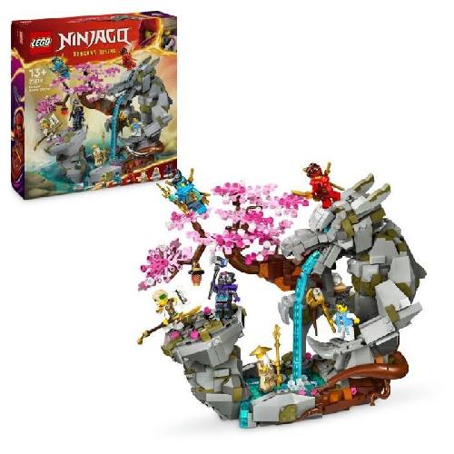 Jeu D'assemblage - Jeu De Construction - Jeu De Manipulation LEGO NINJAGO 71819 Le Sanctuaire de la Roche du Dragon. Jouet de Ninjas. 6 Minifigurines