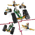 Jeu D'assemblage - Jeu De Construction - Jeu De Manipulation LEGO NINJAGO 71820 Le véhicule combiné de l'équipe des ninjas - Planeur. bolide ou motos