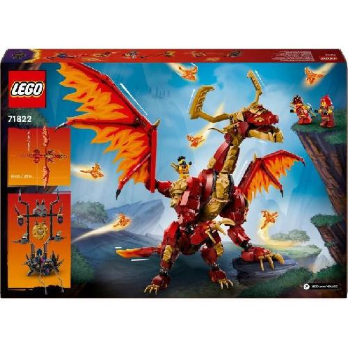 Jeu D'assemblage - Jeu De Construction - Jeu De Manipulation LEGO NINJAGO 71822 Le dragon source du mouvement - Jouet de ninja avec 6 minifigurines