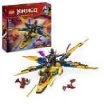 LEGO NINJAGO 71833 Le super avion tempete de Ras et Arin - Jeu de construction des 8 ans