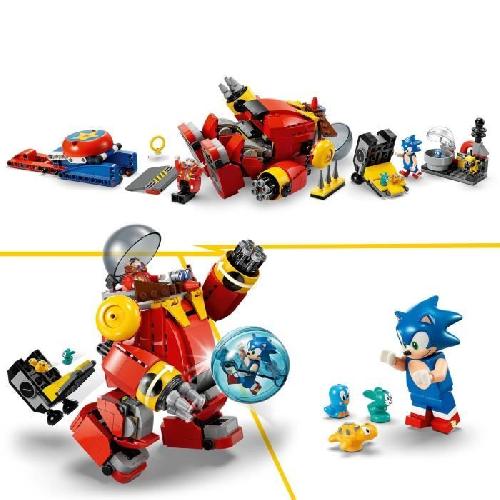 Jeu D'assemblage - Jeu De Construction - Jeu De Manipulation LEGO Sonic the Hedgehog 76993 Sonic contre le Death Egg Robot du Dr. Eggman. Jouet pour Enfants. avec 6 Personnages