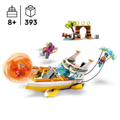 Jeu D'assemblage - Jeu De Construction - Jeu De Manipulation LEGO Sonic the Hedgehog 76997 Le bateau d'aventures de Tails. Jouet interactif