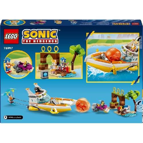 Jeu D'assemblage - Jeu De Construction - Jeu De Manipulation LEGO Sonic the Hedgehog 76997 Le bateau d'aventures de Tails. Jouet interactif