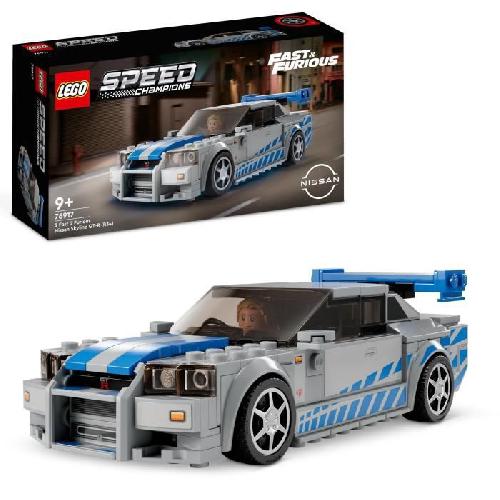Jeu D'assemblage - Jeu De Construction - Jeu De Manipulation LEGO Speed Champions 76917 Nissan Skyline GT-R (R34) 2 Fast 2 Furious. Maquette de Voiture