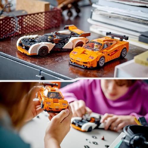 Jeu D'assemblage - Jeu De Construction - Jeu De Manipulation LEGO Speed Champions 76918 McLaren Solus GT et McLaren F1 LM. Jouet de Voiture. Kit de Maquette