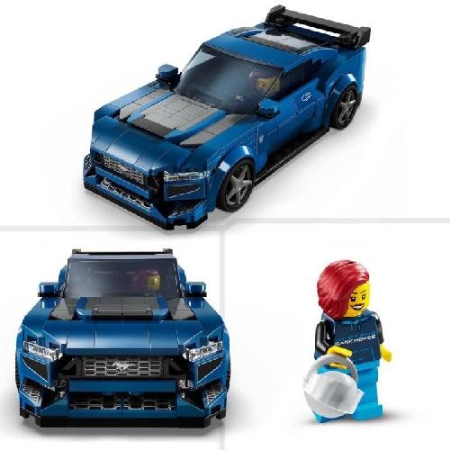 Jeu D'assemblage - Jeu De Construction - Jeu De Manipulation LEGO Speed Champions 76920 La Voiture de Sport Ford Mustang Dark Horse. Set pour Enfants