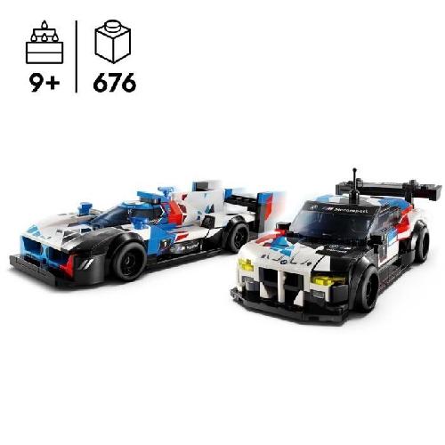 Jeu D'assemblage - Jeu De Construction - Jeu De Manipulation LEGO Speed Champions 76922 Voitures de Course BMW M4 GT3 et BMW M Hybrid V8. Idée Cadeau