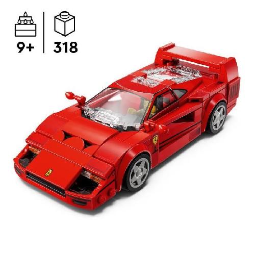 Jeu D'assemblage - Jeu De Construction - Jeu De Manipulation LEGO Speed Champions 76934 Supercar Ferrari F40 - Véhicule Jouet pour Garçons et Filles