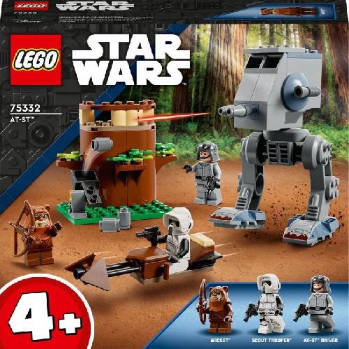 Jeu D'assemblage - Jeu De Construction - Jeu De Manipulation LEGO Star Wars 75332 AT-ST. Jeu de Construction. Marcheur. avec Minifigurine Scout Trooper