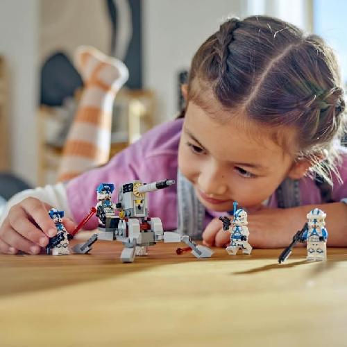 Jeu D'assemblage - Jeu De Construction - Jeu De Manipulation LEGO Star Wars 75345 Pack de Combat des Clone Troopers de la 501eme Legion. Jouet avec Canon