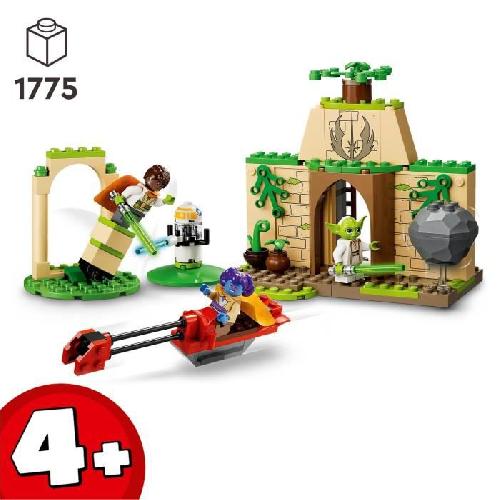 Jeu D'assemblage - Jeu De Construction - Jeu De Manipulation LEGO Star Wars 75358 Le Temple Jedi de Tenoo. Jouet avec Figurine de Droide et Maître Yoga