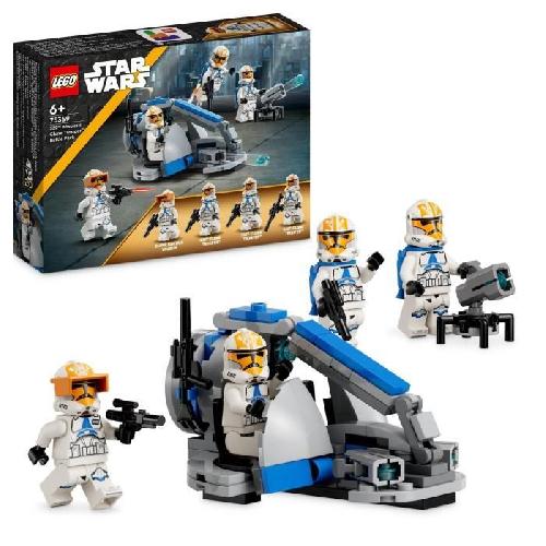 Jeu D'assemblage - Jeu De Construction - Jeu De Manipulation LEGO Star Wars 75359 Pack de Combat des Clone Troopers de la 332e Compagnie d'Ahsoka. Jouet avec Vehicule Speeder