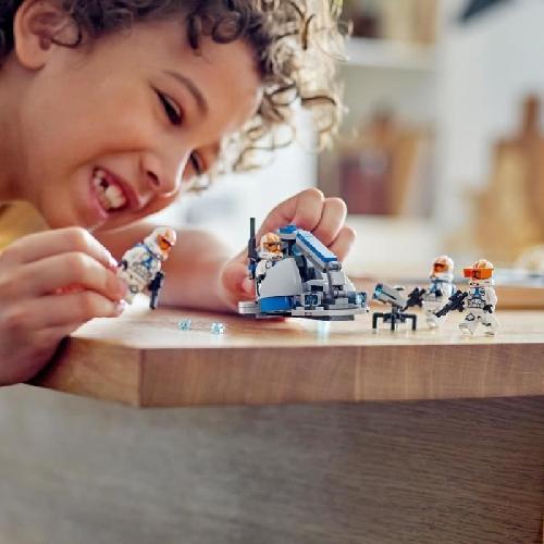 Jeu D'assemblage - Jeu De Construction - Jeu De Manipulation LEGO Star Wars 75359 Pack de Combat des Clone Troopers de la 332e Compagnie d'Ahsoka. Jouet avec Vehicule Speeder