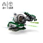 Jeu D'assemblage - Jeu De Construction - Jeu De Manipulation LEGO Star Wars 75360 Le Chasseur Jedi de Yoda. Jouet The Clone Wars avec la Minifigurine Yoda et Figurine R2-D2