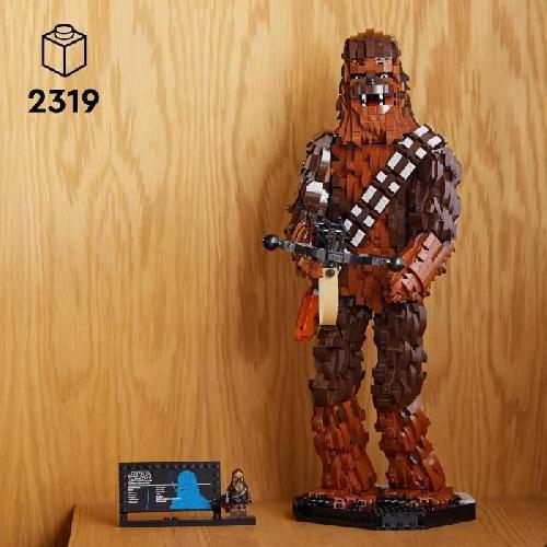 Jeu D'assemblage - Jeu De Construction - Jeu De Manipulation LEGO Star Wars 75371 Chewbacca. Kit de Modélisme Le Retour du Jedi pour Adultes. Figurines de Wookiee avec Arbalete