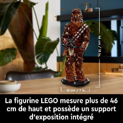 Jeu D'assemblage - Jeu De Construction - Jeu De Manipulation LEGO Star Wars 75371 Chewbacca. Kit de Modélisme Le Retour du Jedi pour Adultes. Figurines de Wookiee avec Arbalete