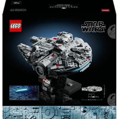 Jeu D'assemblage - Jeu De Construction - Jeu De Manipulation LEGO Star Wars 75375 Millennium Falcon. Set de Construction. Vaisseau Spatial. Adultes