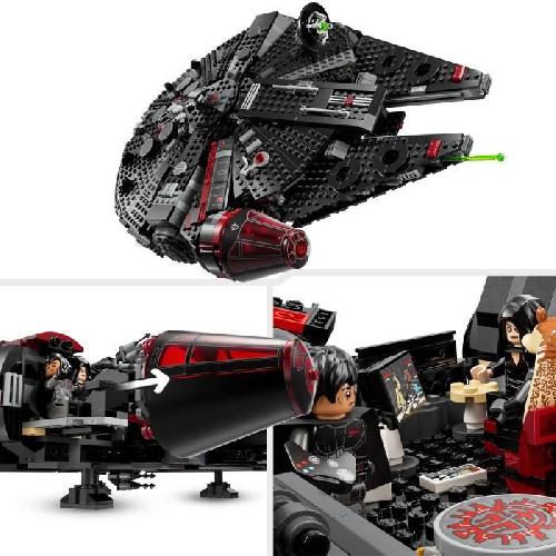 Jeu D'assemblage - Jeu De Construction - Jeu De Manipulation LEGO Star Wars 75389 Le Faucon Noir - Véhicule a Construire pour Enfants - Cadeau