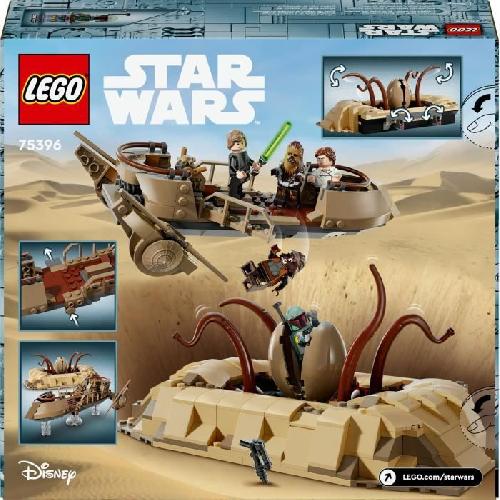 Jeu D'assemblage - Jeu De Construction - Jeu De Manipulation LEGO Star Wars 75396 L'Esquif du Désert et la Fosse du Sarlacc - Set Collector