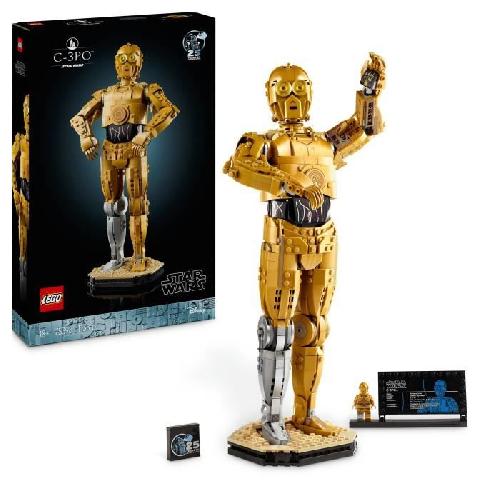 Jeu D'assemblage - Jeu De Construction - Jeu De Manipulation LEGO Star Wars 75398 C-3PO - Figurine de Droide a Construire - Maquette pour Adultes