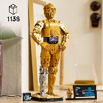 Jeu D'assemblage - Jeu De Construction - Jeu De Manipulation LEGO Star Wars 75398 C-3PO - Figurine de Droide a Construire - Maquette pour Adultes