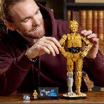 Jeu D'assemblage - Jeu De Construction - Jeu De Manipulation LEGO Star Wars 75398 C-3PO - Figurine de Droide a Construire - Maquette pour Adultes