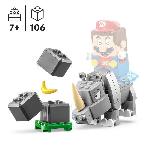 Jeu D'assemblage - Jeu De Construction - Jeu De Manipulation LEGO Super Mario 71420 Ensemble d'Extension Rambi le Rhinoceros. Jouet a Combiner avec un Pack de demarrage