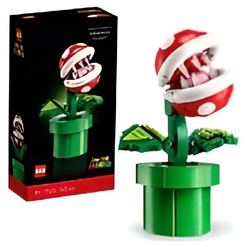 Jeu D'assemblage - Jeu De Construction - Jeu De Manipulation LEGO Super Mario 71426 Plante Piranha. Figurine Articulée avec Tube et 2 Pieces. Maquette pour Adultes. Idée Cadeau