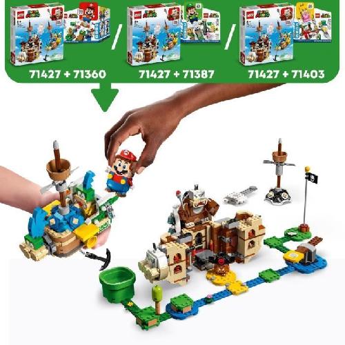 Jeu D'assemblage - Jeu De Construction - Jeu De Manipulation LEGO Super Mario 71427 Ensemble d'Extension Forteresses Volantes de Larry et Morton. Jouet avec Personnages
