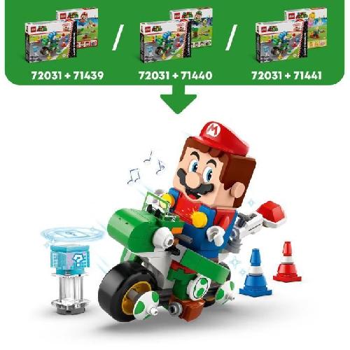 Jeu D'assemblage - Jeu De Construction - Jeu De Manipulation LEGO Super Mario 72031 Mario Kart ? Yoshimoto - Jouet de construction pour enfants