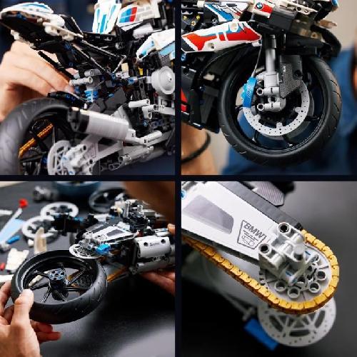 Jeu D'assemblage - Jeu De Construction - Jeu De Manipulation LEGO Technic 42130 BMW M 1000 RR. Construction Moto BMW. Maquette Moto GP. Échelle 1:5. Cadeau Motard. pour Adultes
