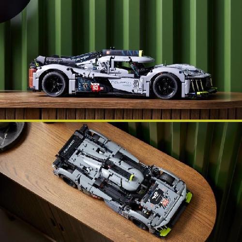 Jeu D'assemblage - Jeu De Construction - Jeu De Manipulation LEGO Technic 42156 PEUGEOT 9X8 24H Le Mans Hybrid Hypercar. Maquette de Voiture de Course