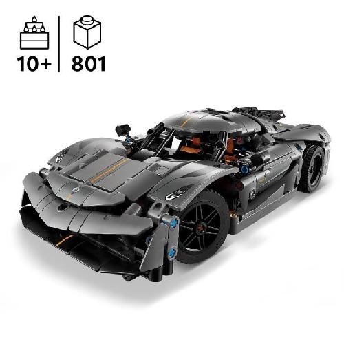 Jeu D'assemblage - Jeu De Construction - Jeu De Manipulation LEGO Technic 42173 Hypercar Koenigsegg Jesko Absolut grise - Set de construction