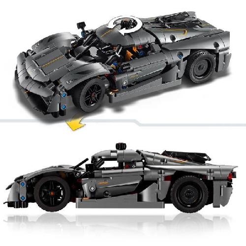 Jeu D'assemblage - Jeu De Construction - Jeu De Manipulation LEGO Technic 42173 Hypercar Koenigsegg Jesko Absolut grise - Set de construction