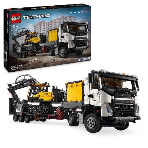 Jeu D'assemblage - Jeu De Construction - Jeu De Manipulation LEGO Technic 42175 Camion Volvo FMX et Pelleteuse Électrique EC230 - Set de Véhicule