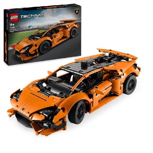 Jeu D'assemblage - Jeu De Construction - Jeu De Manipulation LEGO Technic 42196 Lamborghini Huracán Tecnica orange Voiture Jouet Pour Enfant de 9 Ans