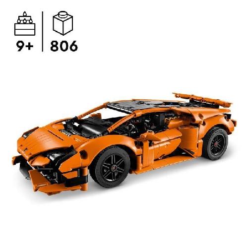 Jeu D'assemblage - Jeu De Construction - Jeu De Manipulation LEGO Technic 42196 Lamborghini Huracán Tecnica orange Voiture Jouet Pour Enfant de 9 Ans