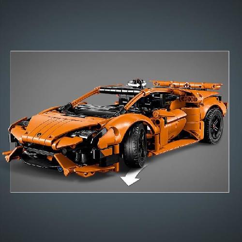 Jeu D'assemblage - Jeu De Construction - Jeu De Manipulation LEGO Technic 42196 Lamborghini Huracán Tecnica orange Voiture Jouet Pour Enfant de 9 Ans