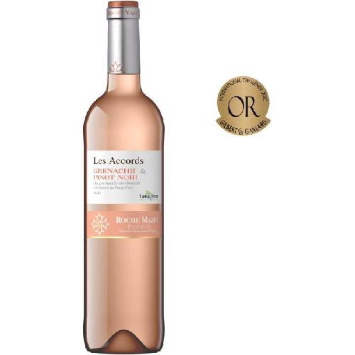 Vin Rose Les Accords de Roche Mazet Grenache & Pinot Noir 2022 Pays d'Oc - Vin rosé de Languedoc