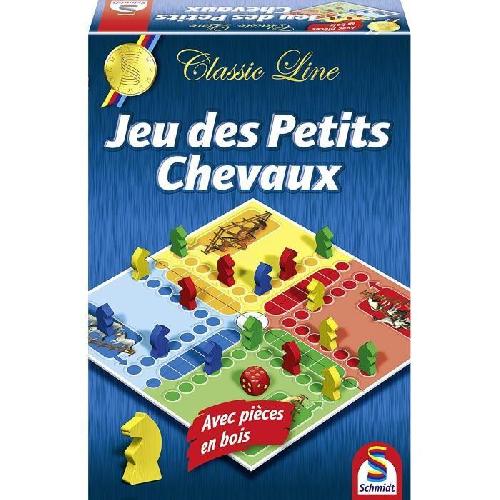 Jeu De Societe - Jeu De Plateau Les Classiques - Jeu de petits chevaux - SCHMIDT SPIELE - Vivez des courses palpitantes avec ce jeu de petits chevaux classique !