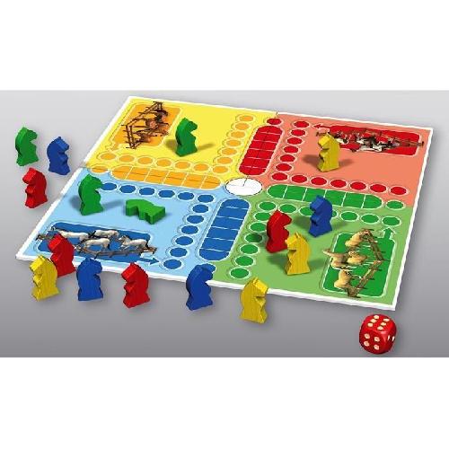 Jeu De Societe - Jeu De Plateau Les Classiques - Jeu de petits chevaux - SCHMIDT SPIELE - Vivez des courses palpitantes avec ce jeu de petits chevaux classique !