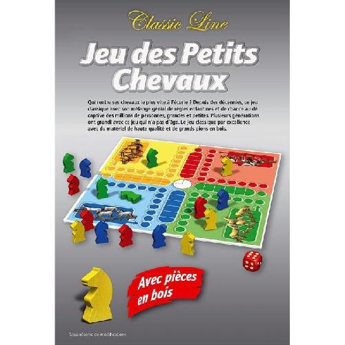 Jeu De Societe - Jeu De Plateau Les Classiques - Jeu de petits chevaux - SCHMIDT SPIELE - Vivez des courses palpitantes avec ce jeu de petits chevaux classique !