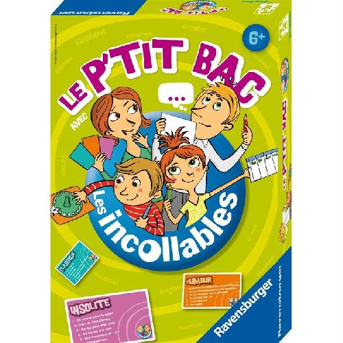 Jeu De Questions - Reponses LES INCOLLABLES Le P'tit bac - Ravensburger - Jeu de société enfants - Petit Bac revisité. original et fun - Des 6 ans