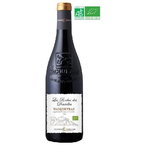 Vin Rouge Les Roches des Dentelles 2018 AOC Vacqueyras - Vin rouge de la Vallée du Rhône - Bio