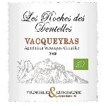 Vin Rouge Les Roches des Dentelles 2018 AOC Vacqueyras - Vin rouge de la Vallée du Rhône - Bio