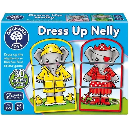 Jeu D'apprentissage Les tenues de Nelly l'éléphant - Jeu correspondance couleurs - ORCHARD