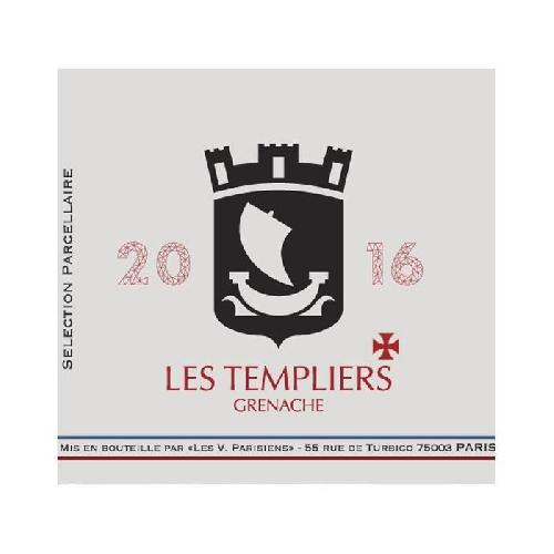Vin Rouge Les Vignerons Parisiens Les Templiers 2016 Vin de France - Vin rouge - Bio